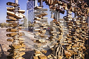 Love Padlocks Bridge Fence