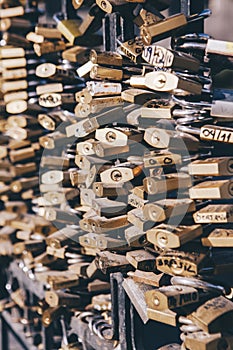 Love Padlocks Bridge Fence