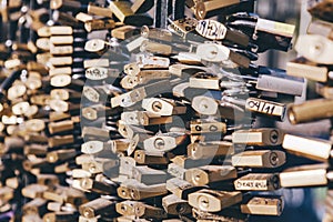 Love Padlocks Bridge Fence