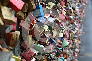 Love padlocks in KÃ¶ln
