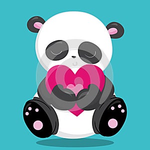 LOVE PANDA BIG HEART 05
