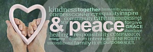 Love and Peace Campaign Word Cloud