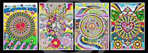 Love and Peace Poster Set