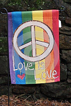 Love and Peace sign is a throwback to the 1960s & 70s photo