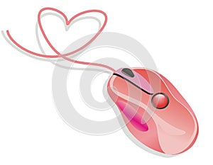 Love pink mouse