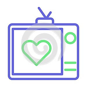 Love programme Isolated Vector icon that can be easily modified or edited