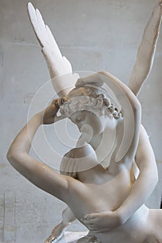 Love and psyche statue