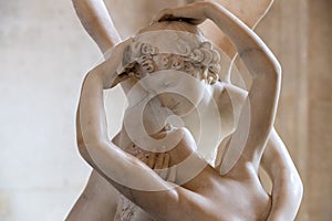 Love and psyche statue detail photo