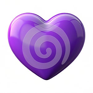 Love purple 3D icon