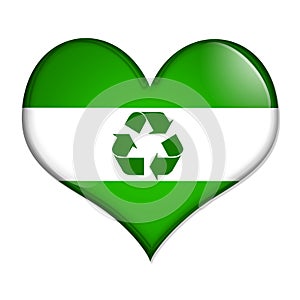 Love Recycling button