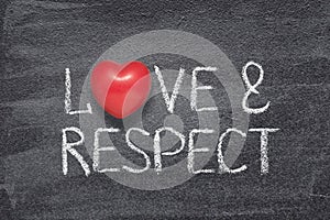 Love and respect heart photo