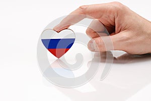 Love and respect Russia. The concept of Russian patriotism and pride