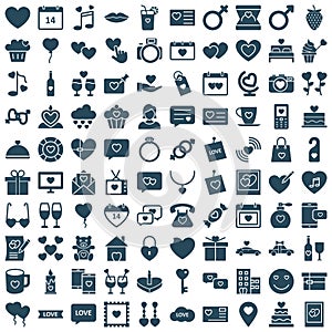 Love and Romance Vector Icons set which can easily modify or edit