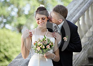 In Love Romancing Couple