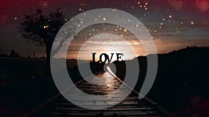 Love romantic background ,valentine background animation, Romantic girl, hearts, wallpaper