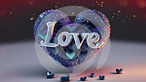 Love romantic background ,valentine background animation, Romantic girl, hearts, wallpaper