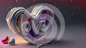 Love romantic background ,valentine background animation, Romantic girl, hearts, wallpaper