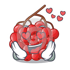 In love rowan slices fruit cartoon berries shape photo