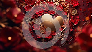 Love\'s Embrace: A Valentine\'s Day Romantic Background