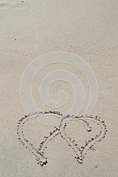 Love in sand