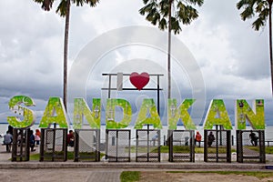 Love Sandakan Sign, Sabah, Borneo, Malaysia