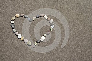 lovein the sandy beach