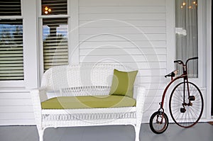 Love seat, retro vintage bicycle concept