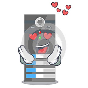 In love server data in the cartoon shape