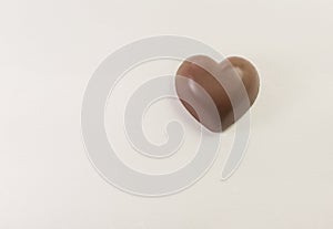 Love shape chocolate