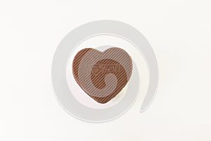 Love shape chocolate