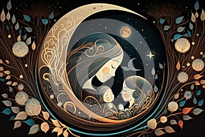 Love that Shines Bright like the Moon: Celebrating Mother\'s Day with Whimsical Art