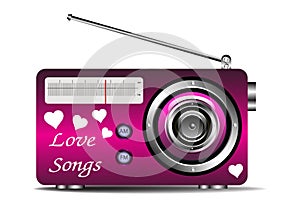 Love songs on the radio photo