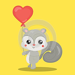 LOVE SQUIRREL BALLOON 02