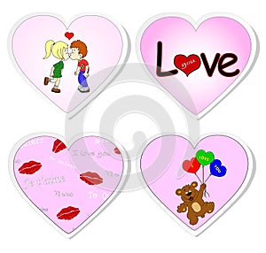 Love stickers - set 2