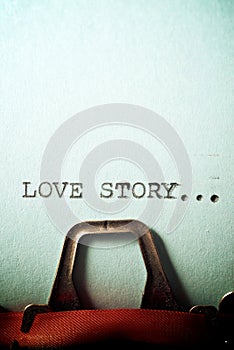 Love story concept view