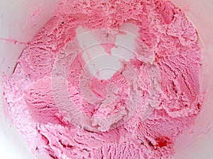 Love Strawberry Ice Cream Dessert