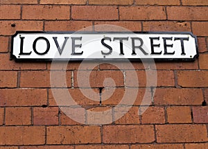 Love Street Sign