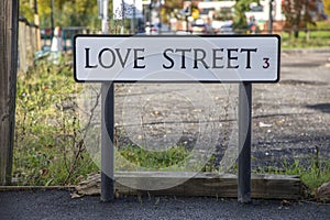 Love Street Sign, Sheffield