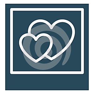 Love theme, heart on paper Isolated Vector Icon which can be easily modified or edited