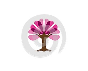 Love tree icon vector illustration