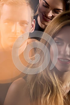 Love triangle concept