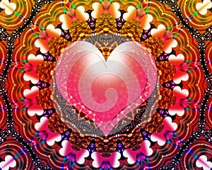 Love universal energy mandala photo