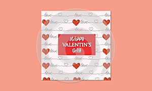 Love Valentine's Day Background Greeting Card