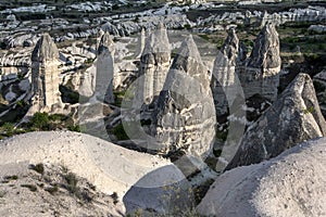 Love Valley in Cappadocia in Turkey.