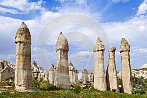 Love valley in Goreme national park. Cappadocia