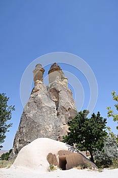 Love valley in Goreme national park. Cappadocia, Turkey