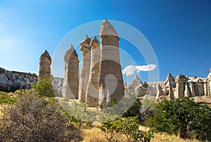 Love Valley near the GÃ¶reme, Cappadocia, Turkey