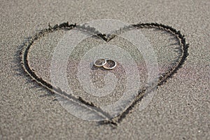 Love and wedding on the beach