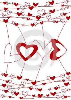 Love wire valentines day card