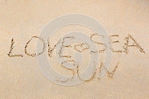 Love is written on sand